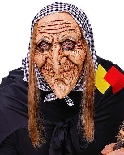 Hexen maske mit - mit, kopftuch