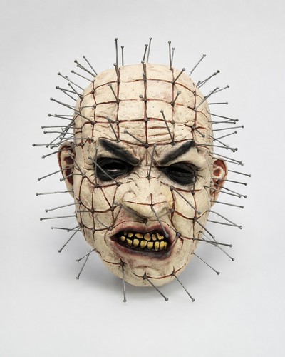 Horror maske mit nägeln - maske,