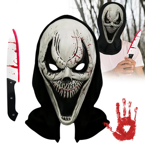 Scream maske mit blutigem - mit,