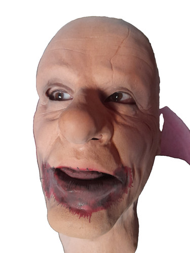 Zombie latex maske - zombie,