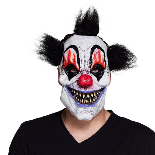 Latex gruselclown maske mit - latex,