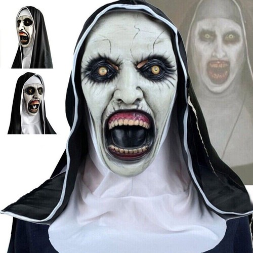 Horror the nun latex maske - the,