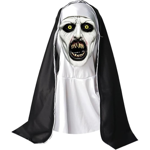 Halloween maske nonne latex - maske,