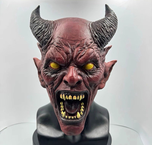Teufel halloween maske latex - halloween,