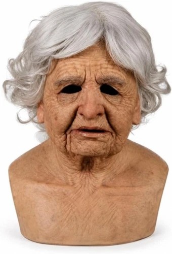 Halloween maske alter frau - maske,,