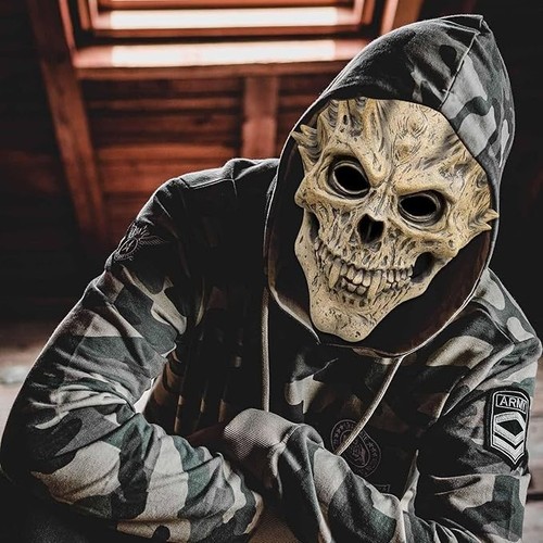 Grusel totenkopf maske - grusel,