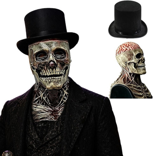 Horror clown totenkopfmaske - clown,