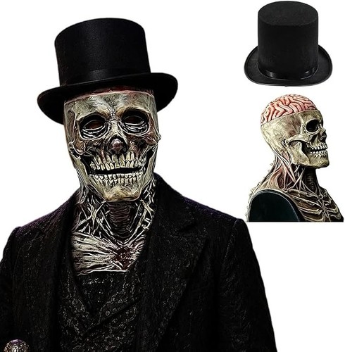 Horror clown totenkopfmaske - clown,