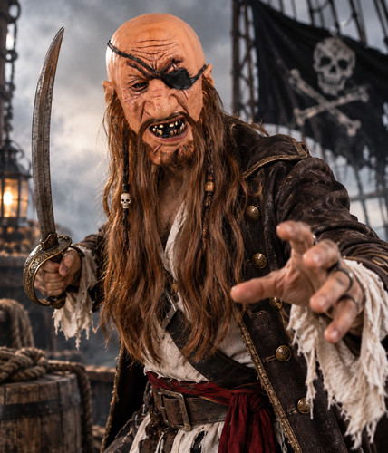 Piraten horror maske - horror, herren