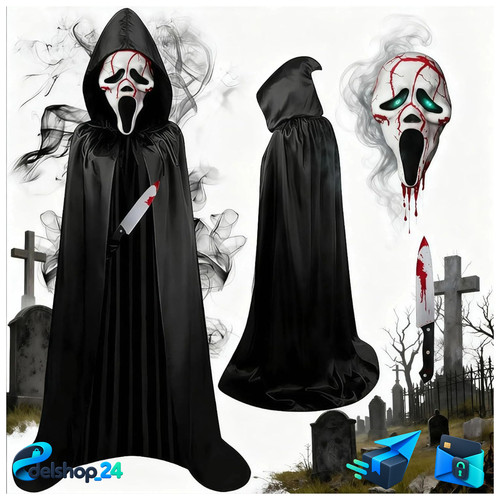 Halloween maske ghostface - maske,