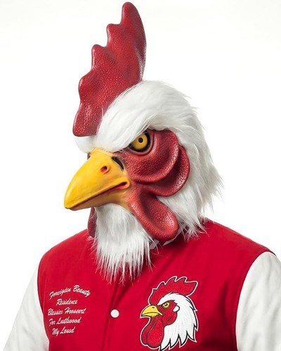 Hahn maske latex huhn - latex,