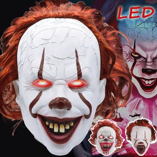 Halloween pennywise maske - pennywise, rote