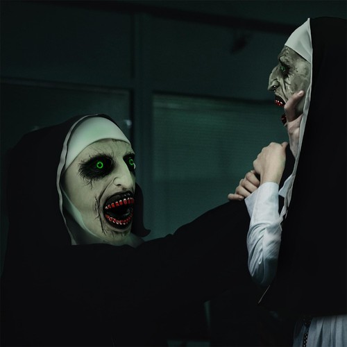 The nun maske halloween horror - nun,