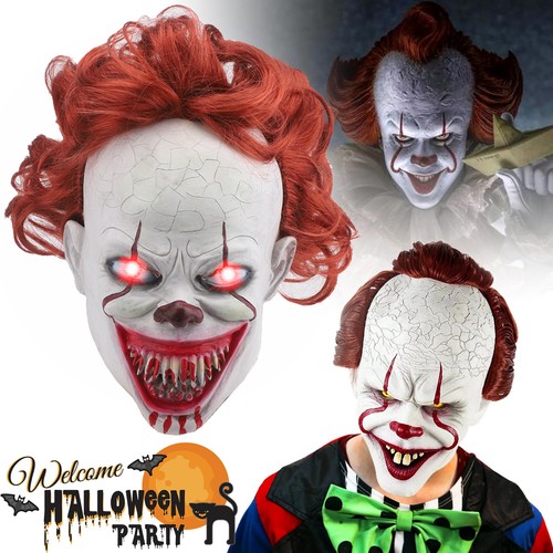 Led halloween clown maske - clown,