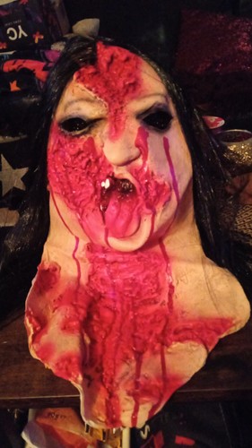 Horror latex vollmaske - horror, m