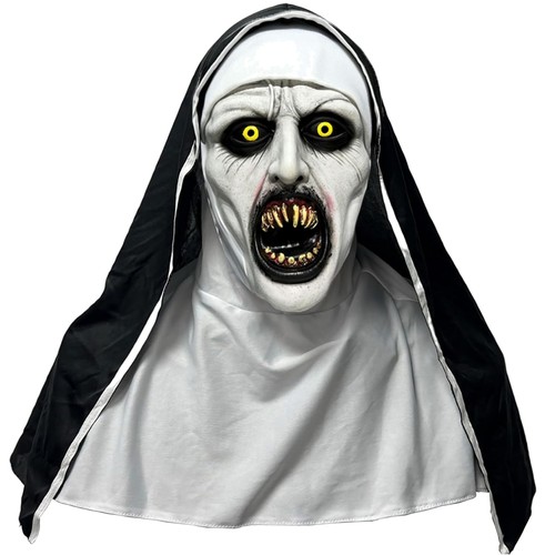 Halloween nonnen maske - nonnen,