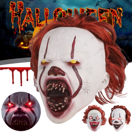 Pennywise maske led gruseliger - maske,