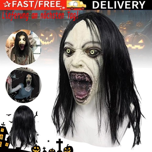 Geistermaske frau mit haaren - frau,