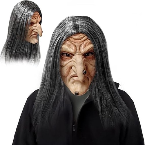 Halloween hexen oma maske - halloween,