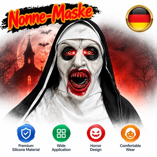 Halloween scary nonne latex - halloween,