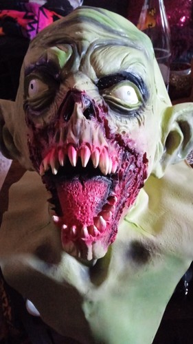 Zombie vollkopf maske latex - vollkopf-maske,
