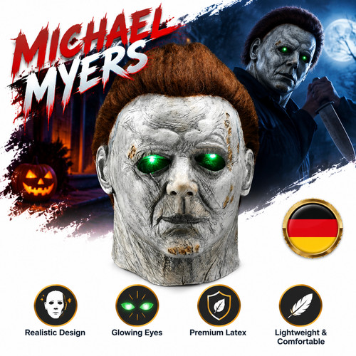 Halloween gruselmaske latex - halloween,