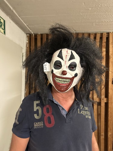 Horror clown maske - horror,